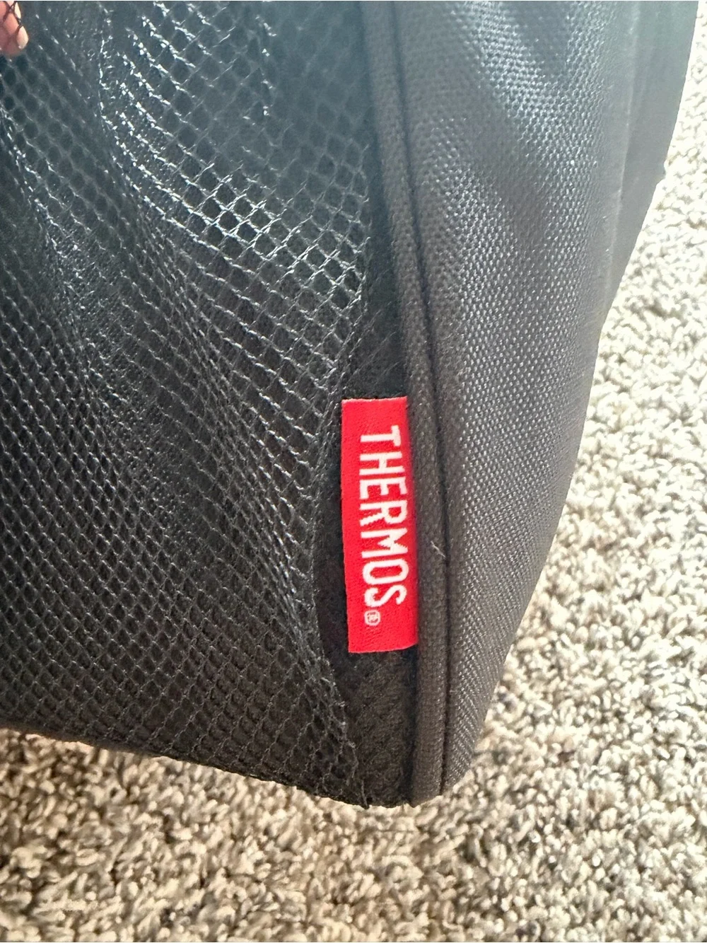 Thermos Black Insulated Lunch Cooler Bag with Top Handle